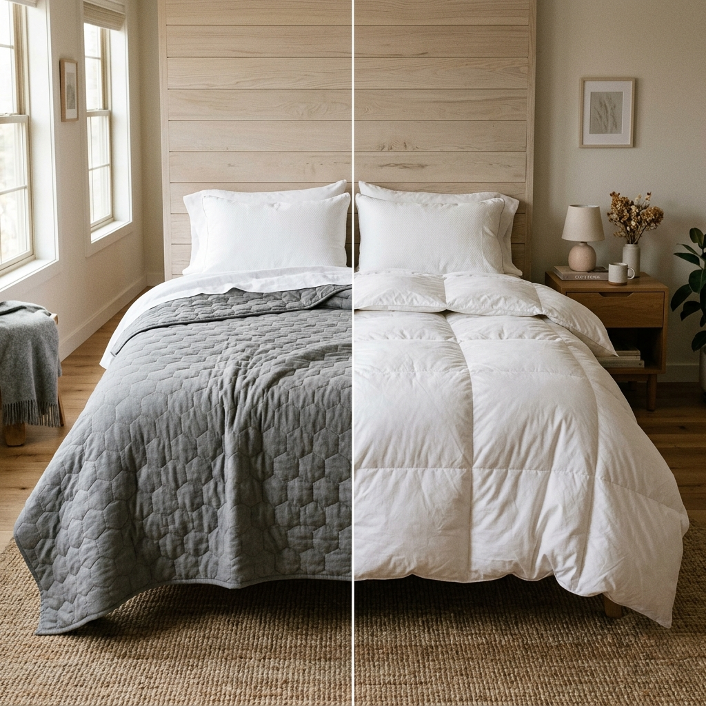 Weighted Blanket vs Comforter: What's the Difference?